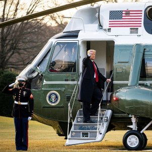 Trump abandona la Casa Blanca Efe Trump abandona la Casa Blanca Efe
