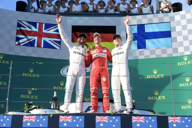Vettel Hamilton Bottas Fórmula 1 GP Austràlia Efe