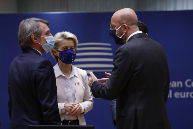 Von der Leyen, Michel y Sassoli ACN