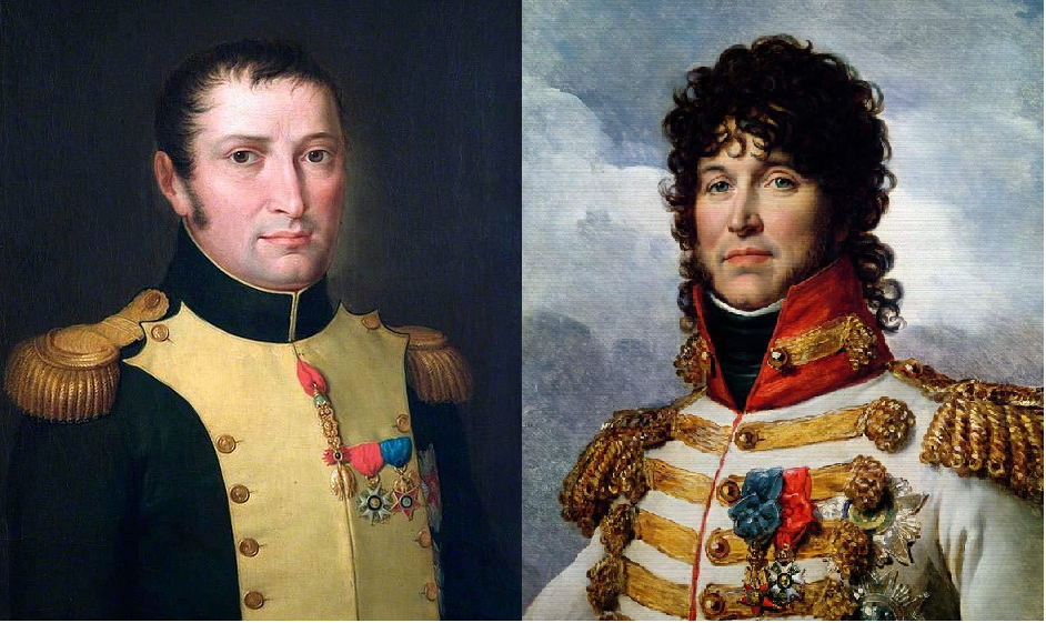 Representación de José I y el general Murat. Font Wikimedia