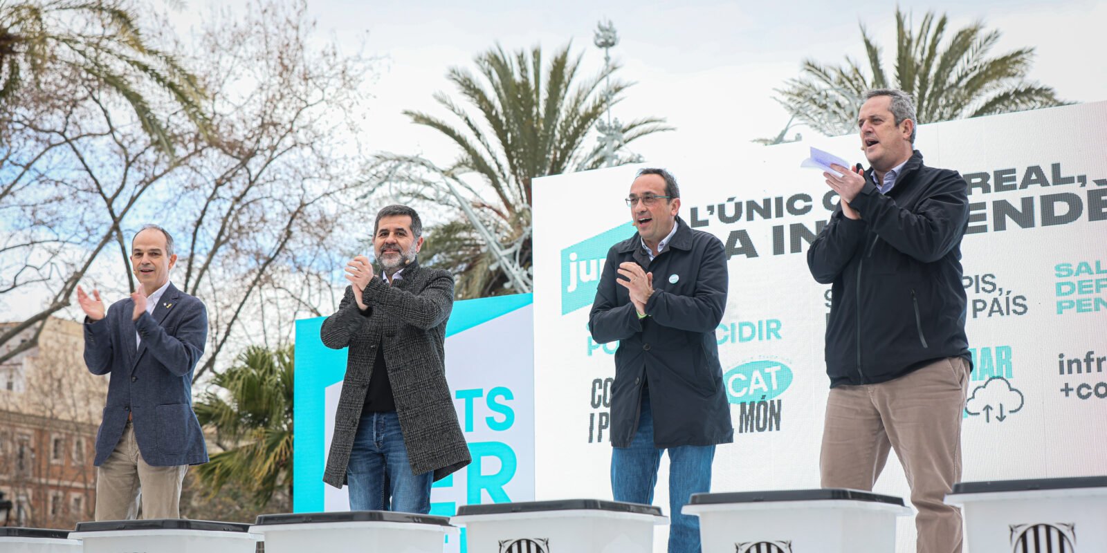 Jordi Turull, Josep Rull, Jordi Sánchez i Quim Forn - Junts