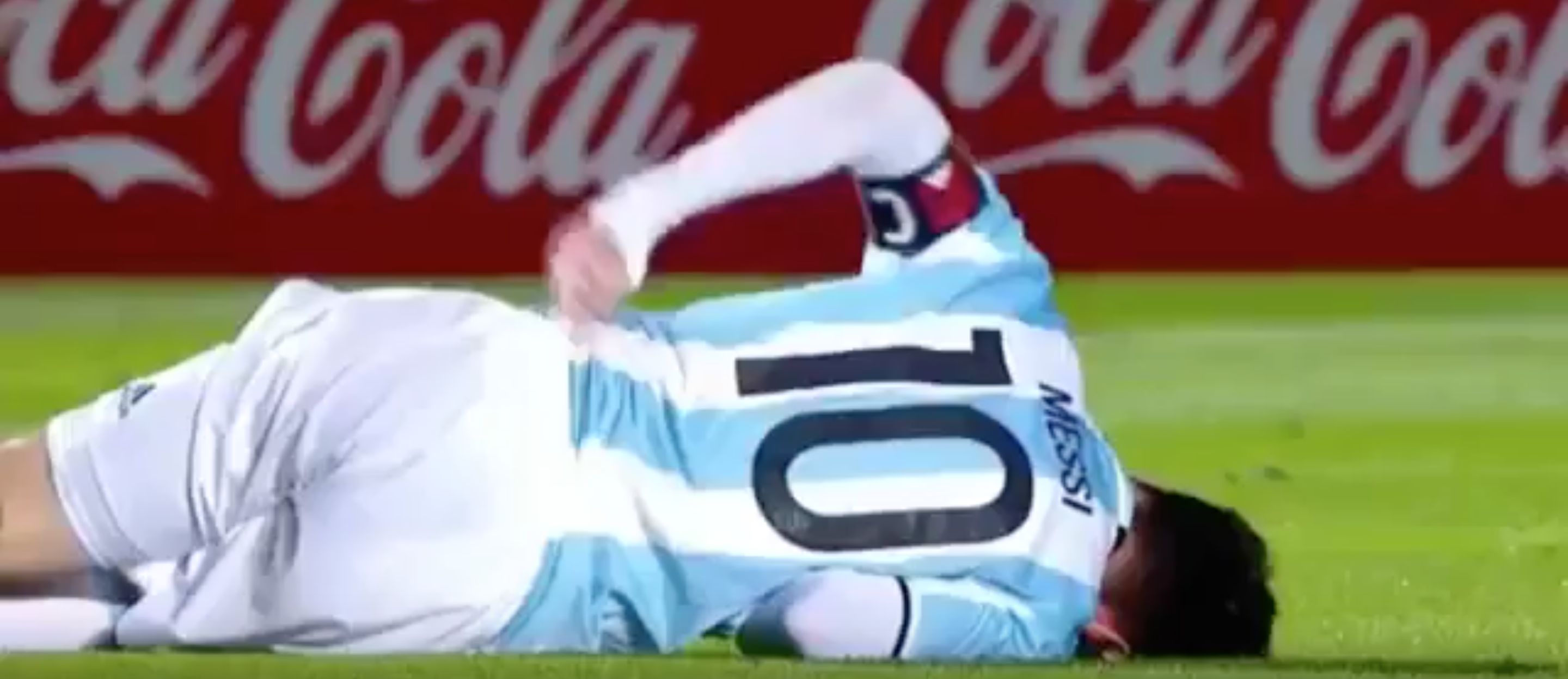 Messi se lesiona con Argentina