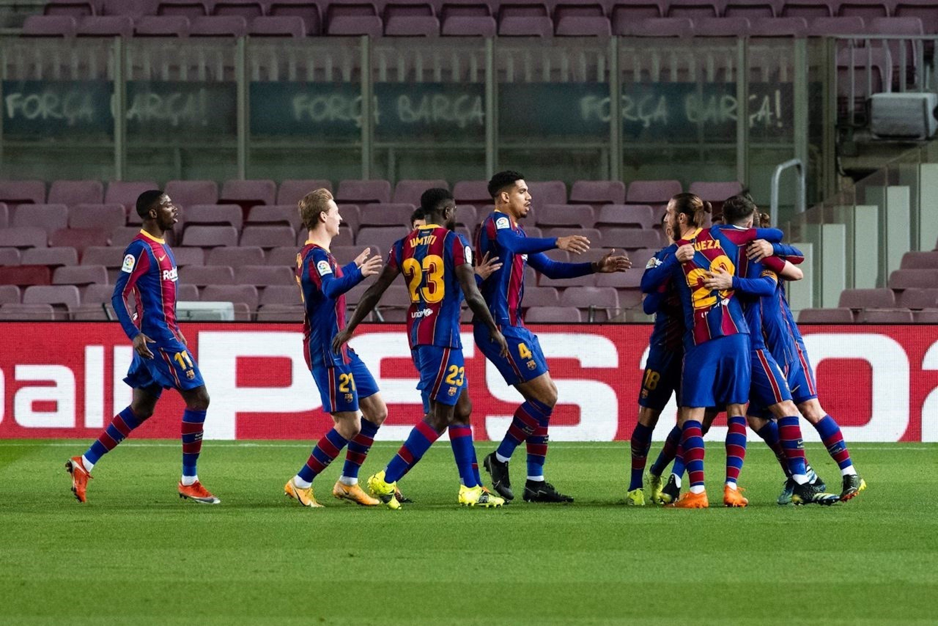 Reunión de los jugadores del Barça con un objetivo claro
