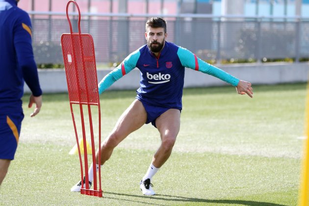Piqué entrenamiento Barça FC Barcelona