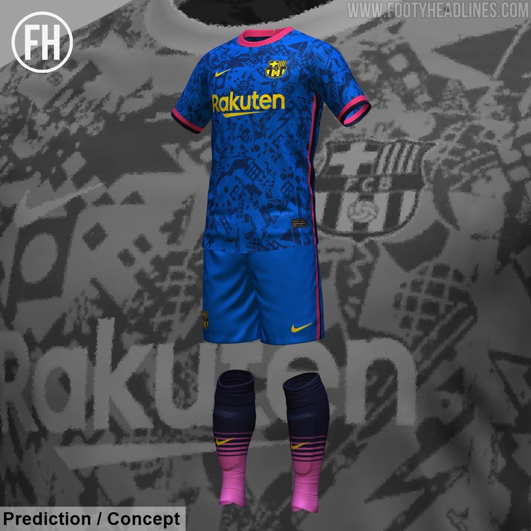 Tercera camiseta equipacion Barca Gaudi Footy Headlines