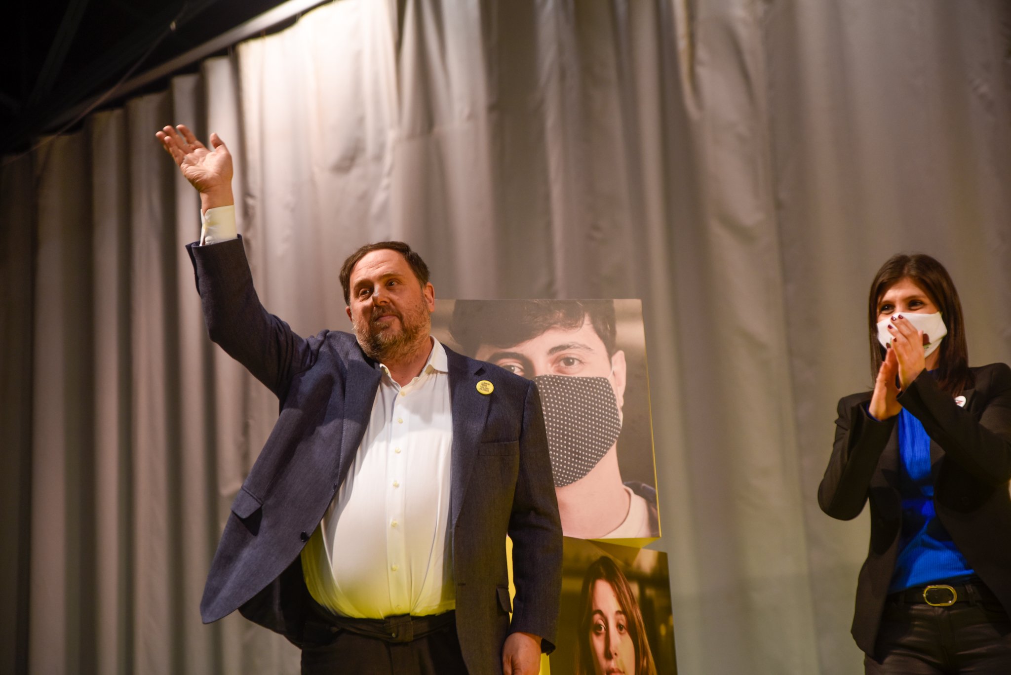 Acto Lleida elecciones catalunya 14F ERC Oriol Junqueras vicepresidente campaña / ERC