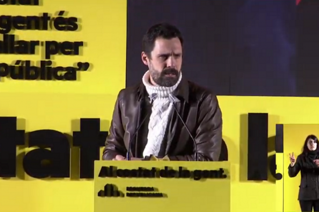 Roger Torrent acto barcelona erc elecciones cataluña