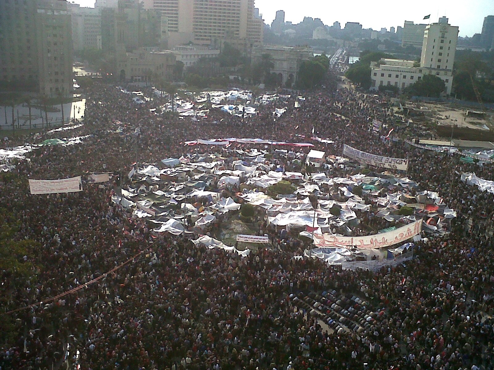 Tahrir Square during 8 February 2011 / WIkipedia