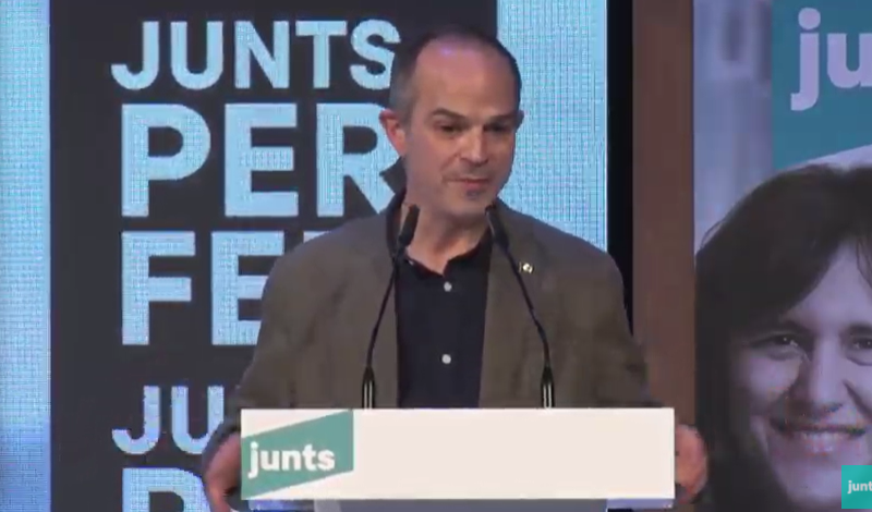 Jordi Turull acto campaña elecciones igualada Junts