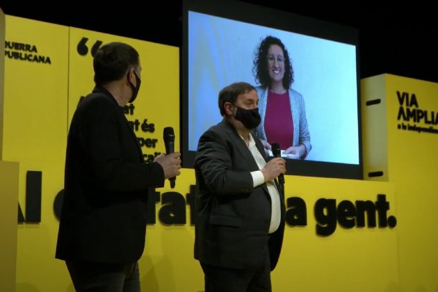 Acte central ERC Rovira Junqueras Otegui