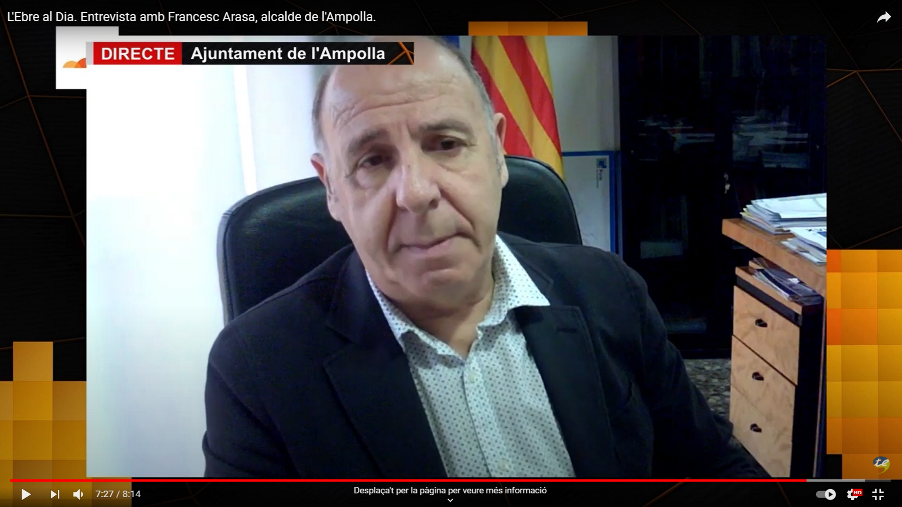 El alcalde de L'Ampolla (PDeCAT) pide votar a Junts después de comer con Rull