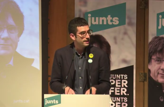àlex sasatre acto Junts granollers elecciones campaña Junts 2