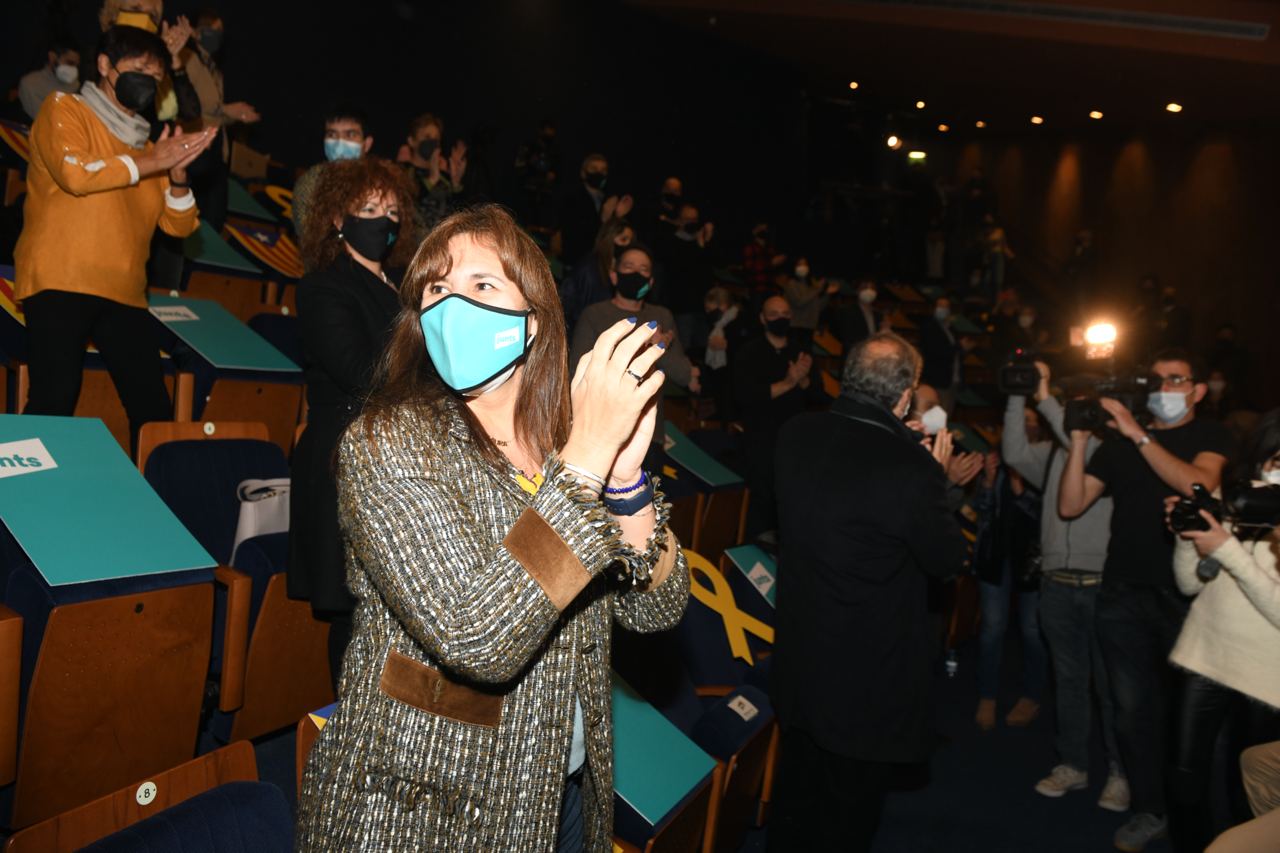 Laura Borràs acto Junts capaña Granollers elecciones / @JuntsXCat