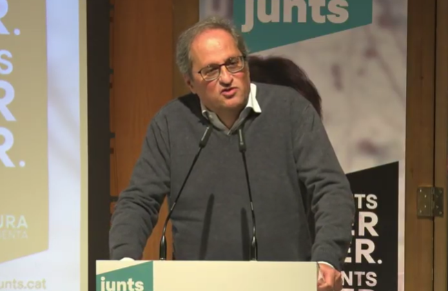 Quim torra acto granollers elecciones Junts 2