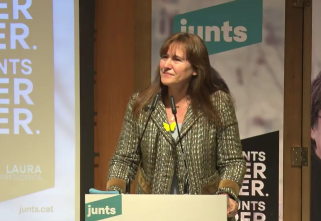Laura Borràs acto Granollers Junts elecciones campaña
