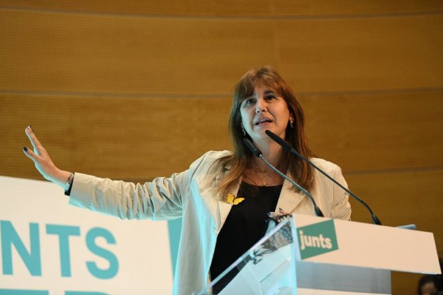 Laura Borràs JxCat Lledia elecciones catalunya 14f / Julio Díaz