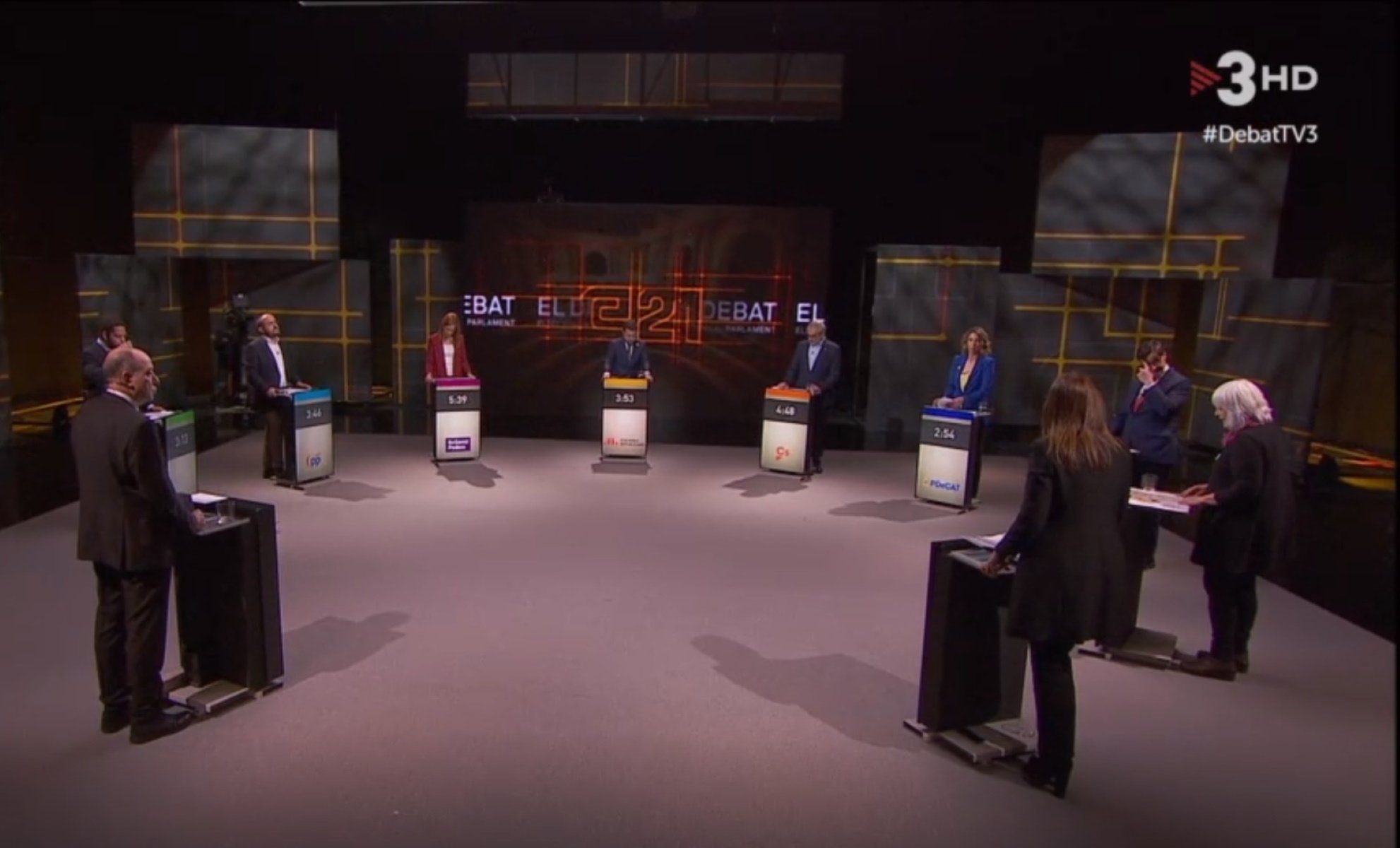 Borràs y Aragonès acorralan a Illa por los presos y la Covid en el debate de TV3