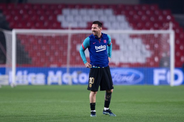 Leo Messi entrenamiento Barca Europa Press