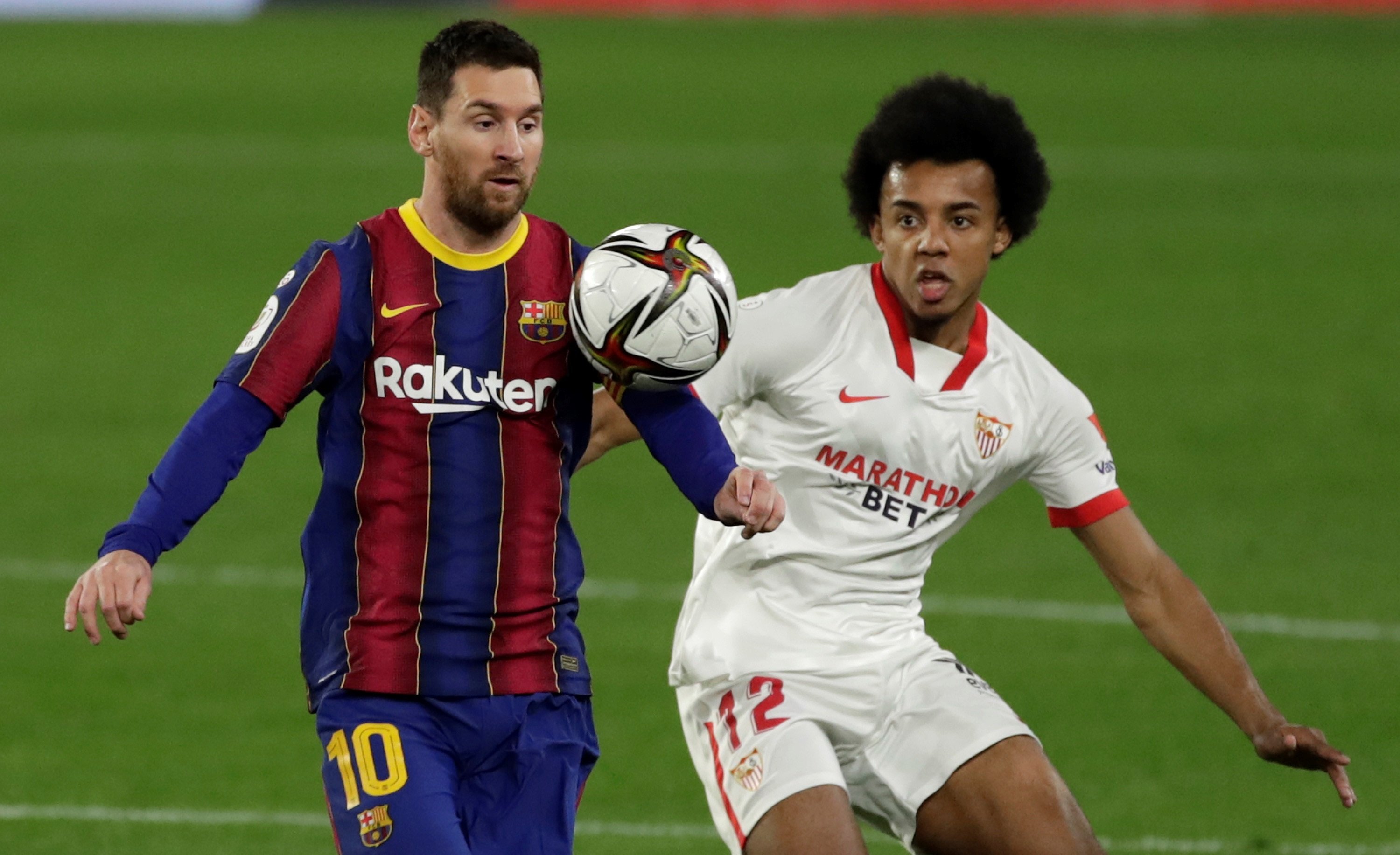 Leo Messi Kounde Barca Sevilla Copa EFE Leo Messi Kounde Barca Sevilla Copa EFE