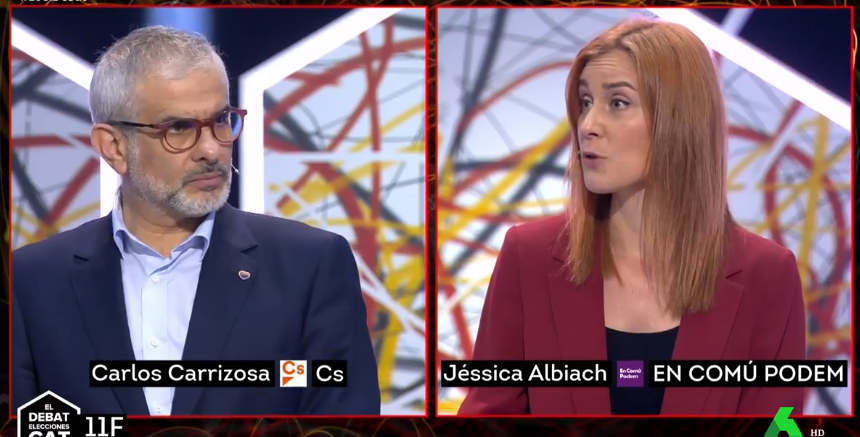 Jéssica Albiach y Carlos Carrizosa debate LaSexta elecciones campaña