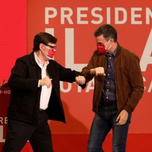 Salvador Illa Pedro Sánchez campanya EFE Salvador Illa Pedro Sánchez campanya EFE