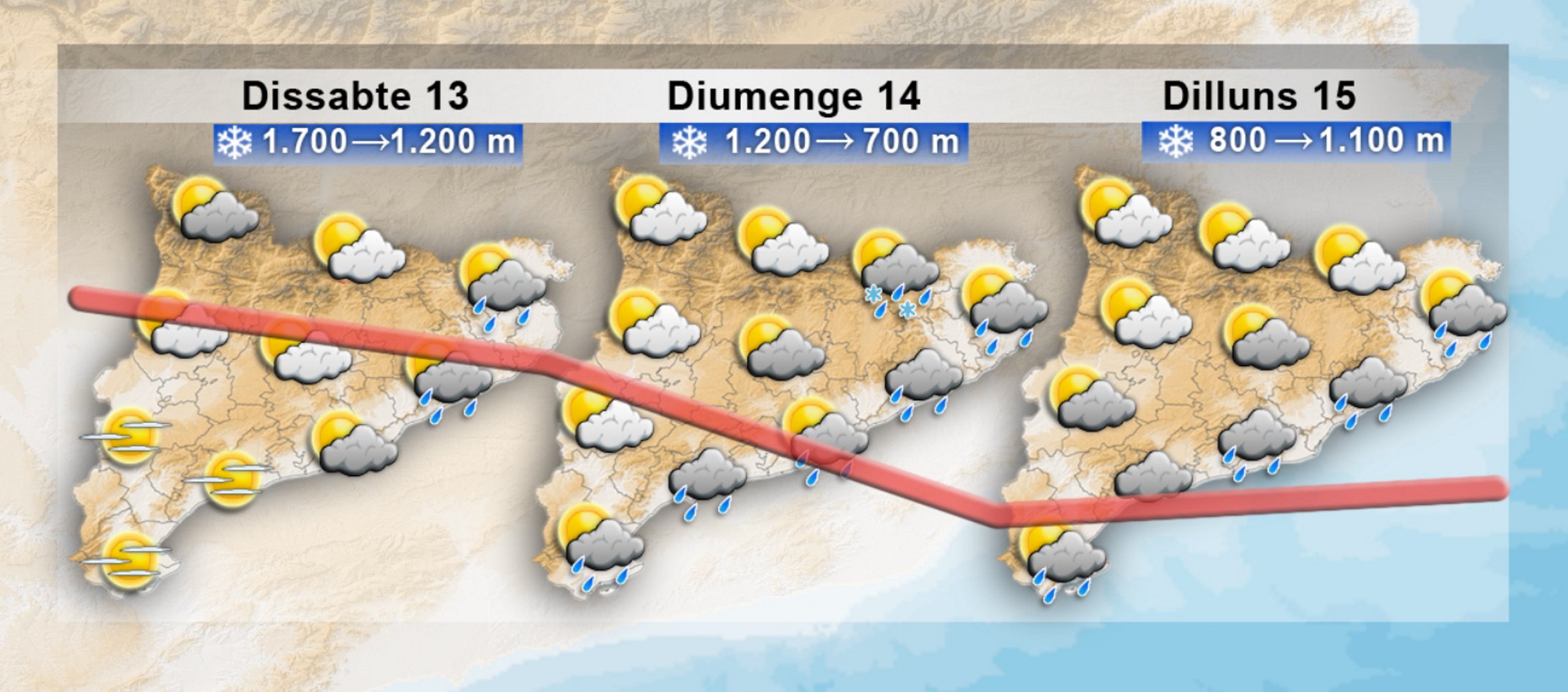 Previsión tiempo Catalunya / @meteocat