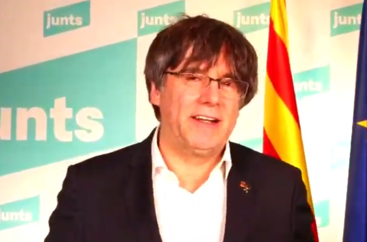 carles puigdemont acto cierre campaña junts barcelona