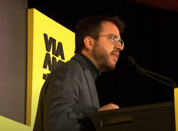 Pere Aragonès acto cierre campaña erc elecciones