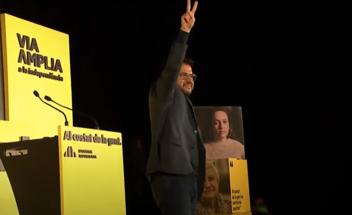 Pere Aragonès 2 acto cierre campaña erc elecciones