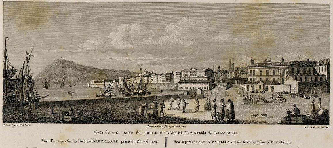 Gravat de Barcelona (1810), obra d'Alexandre Laborde. Font Institut National d'Histoire de l'Art. Paris