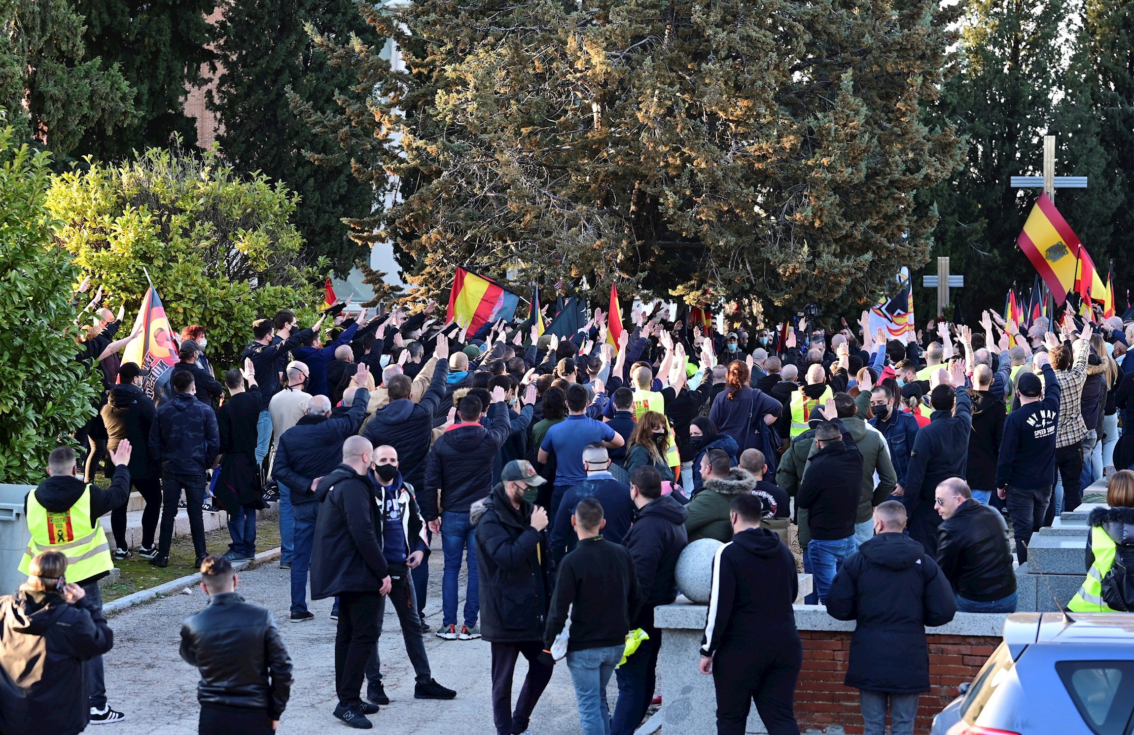 Marcha en honor a la División Azul pro-nazi en Madrid