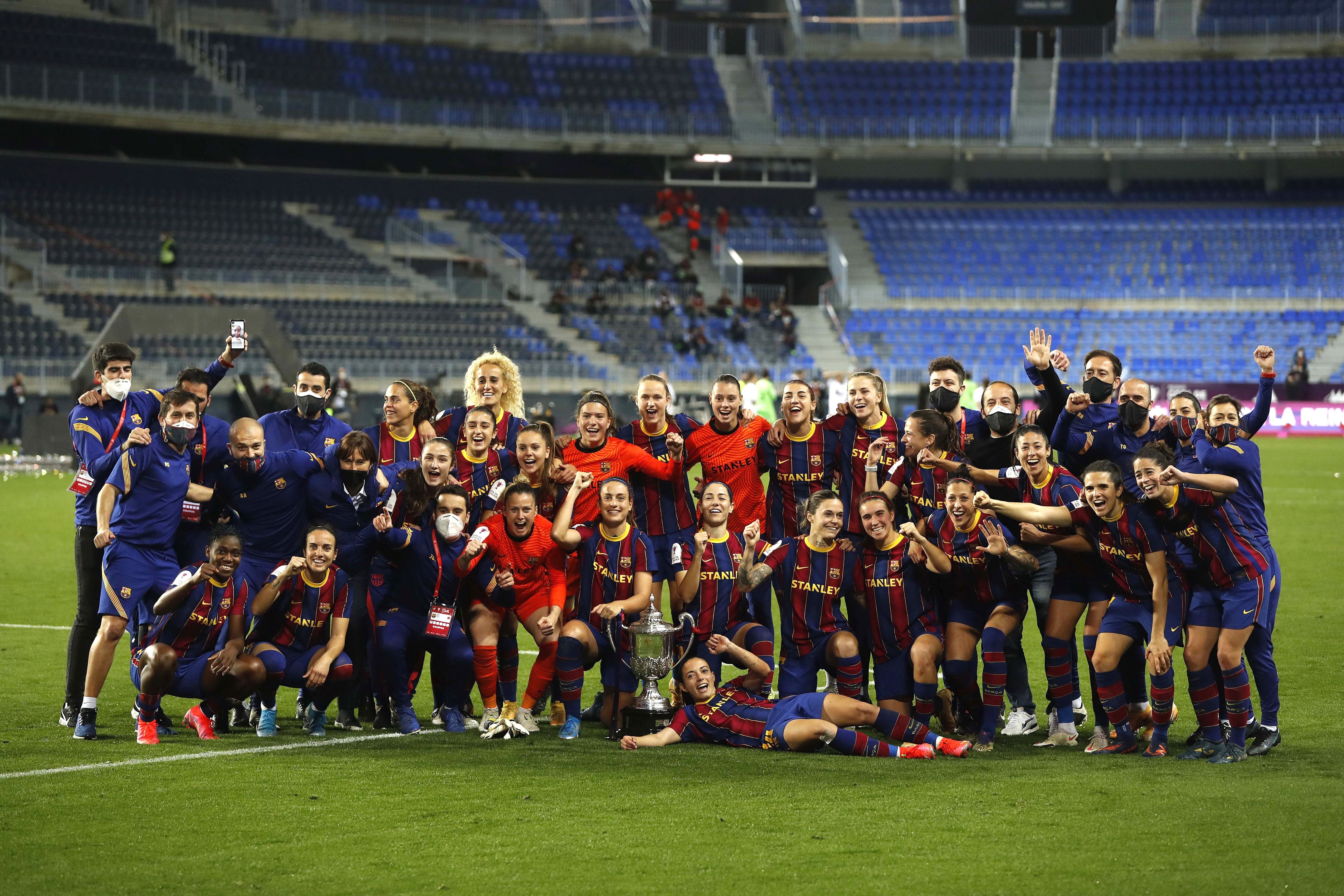 El Barça consigue la Copa de la Reina después de ganar al Logroño (3-0)