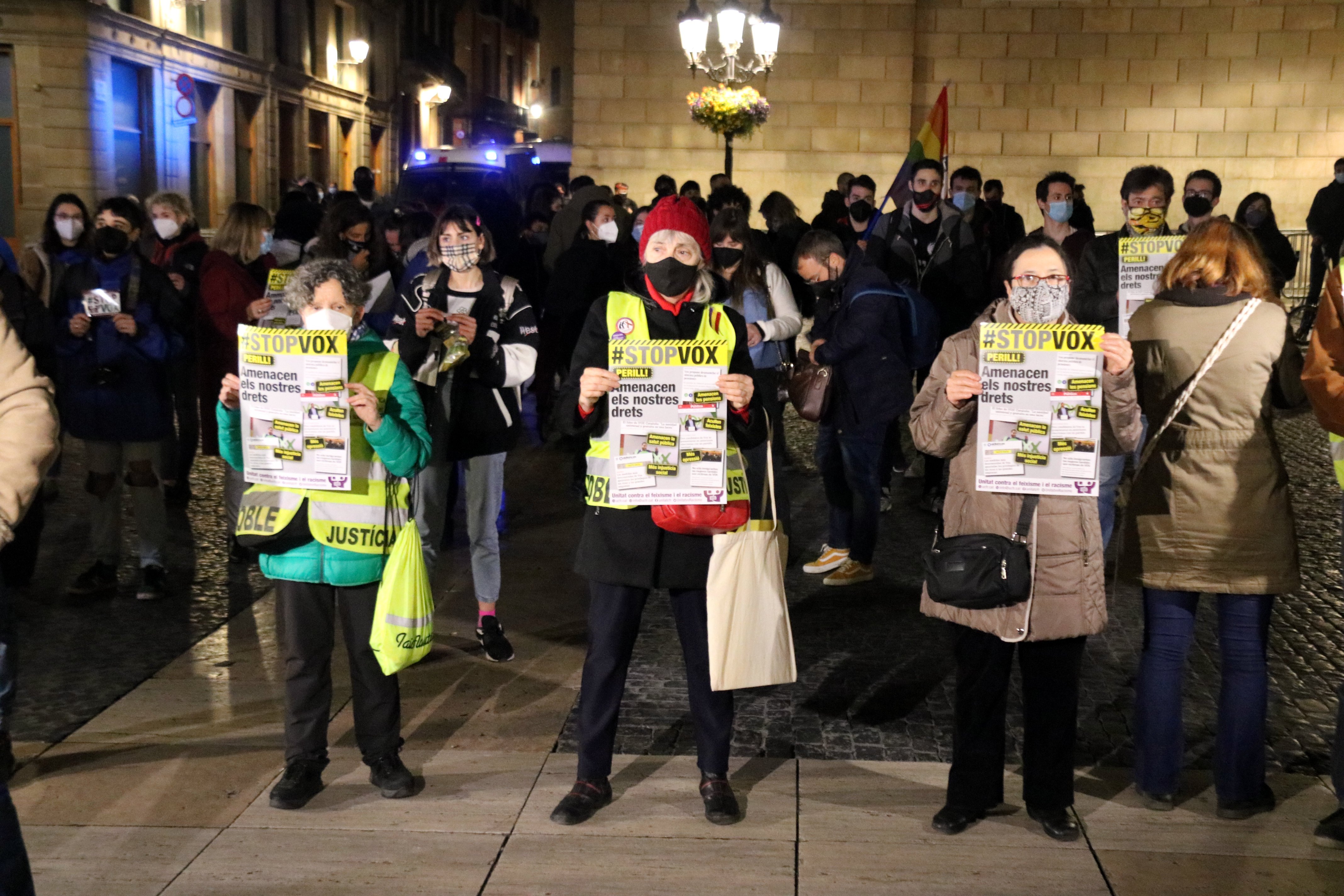 Manifestaciones en toda Catalunya contra la entrada de Vox en el Parlament