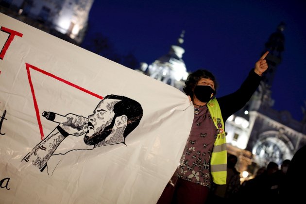 manifestación prisión rapero pablo hasel valencia - EFE