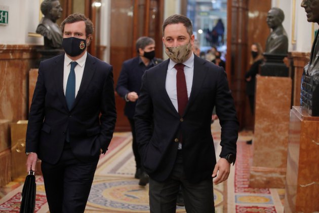 santiago abascal mascarilla militar EFE