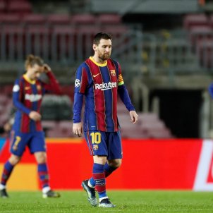 Messi triste Barca PSG EFE