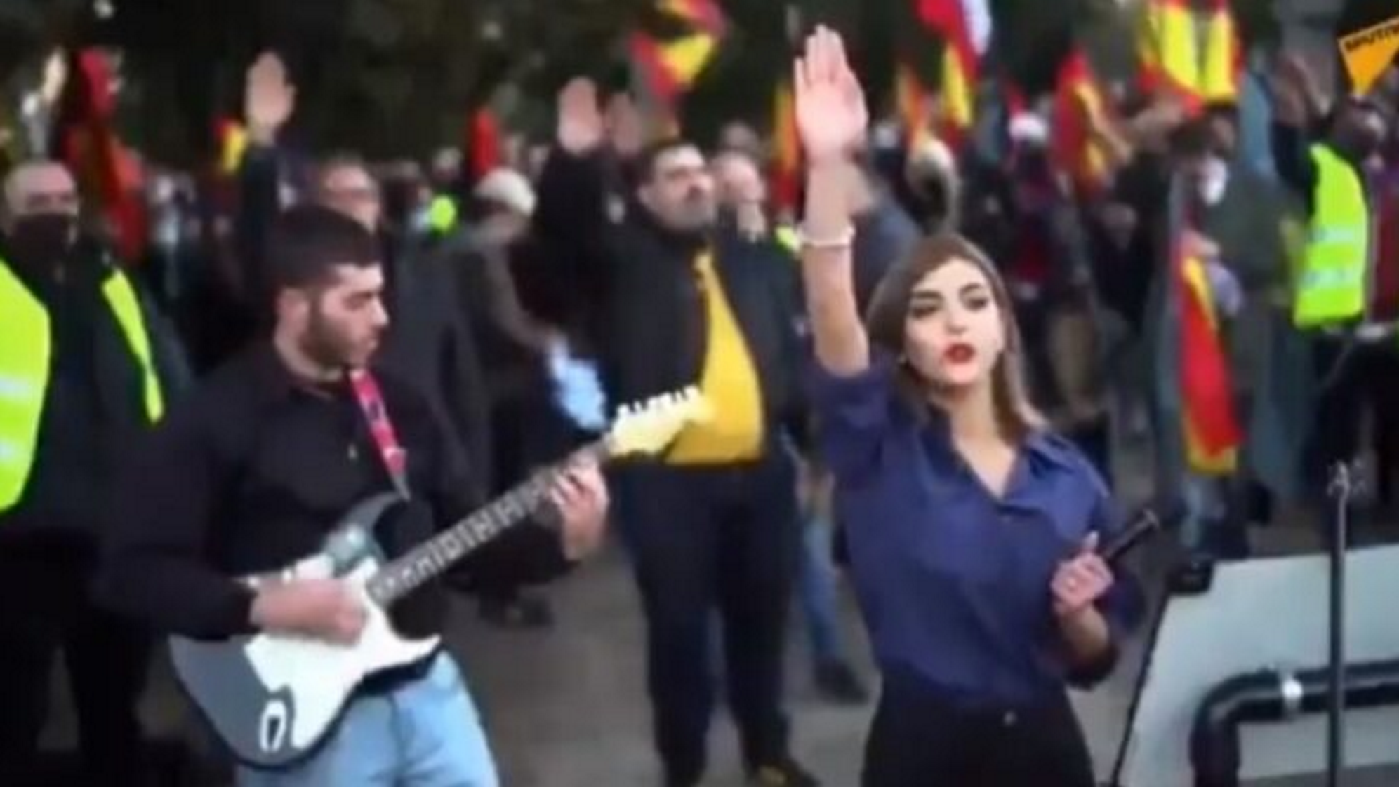 Twitter suspends account of anti-Semite who addressed Spanish fascist rally