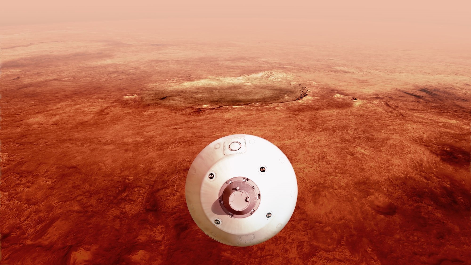 El rover Perseverance aterra a Mart