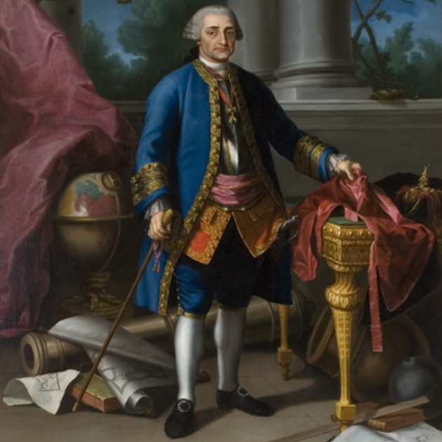 Representació del comte d'Aranda (1769), obra de Ramon Bayeu. Font Museu d'Osca (1)