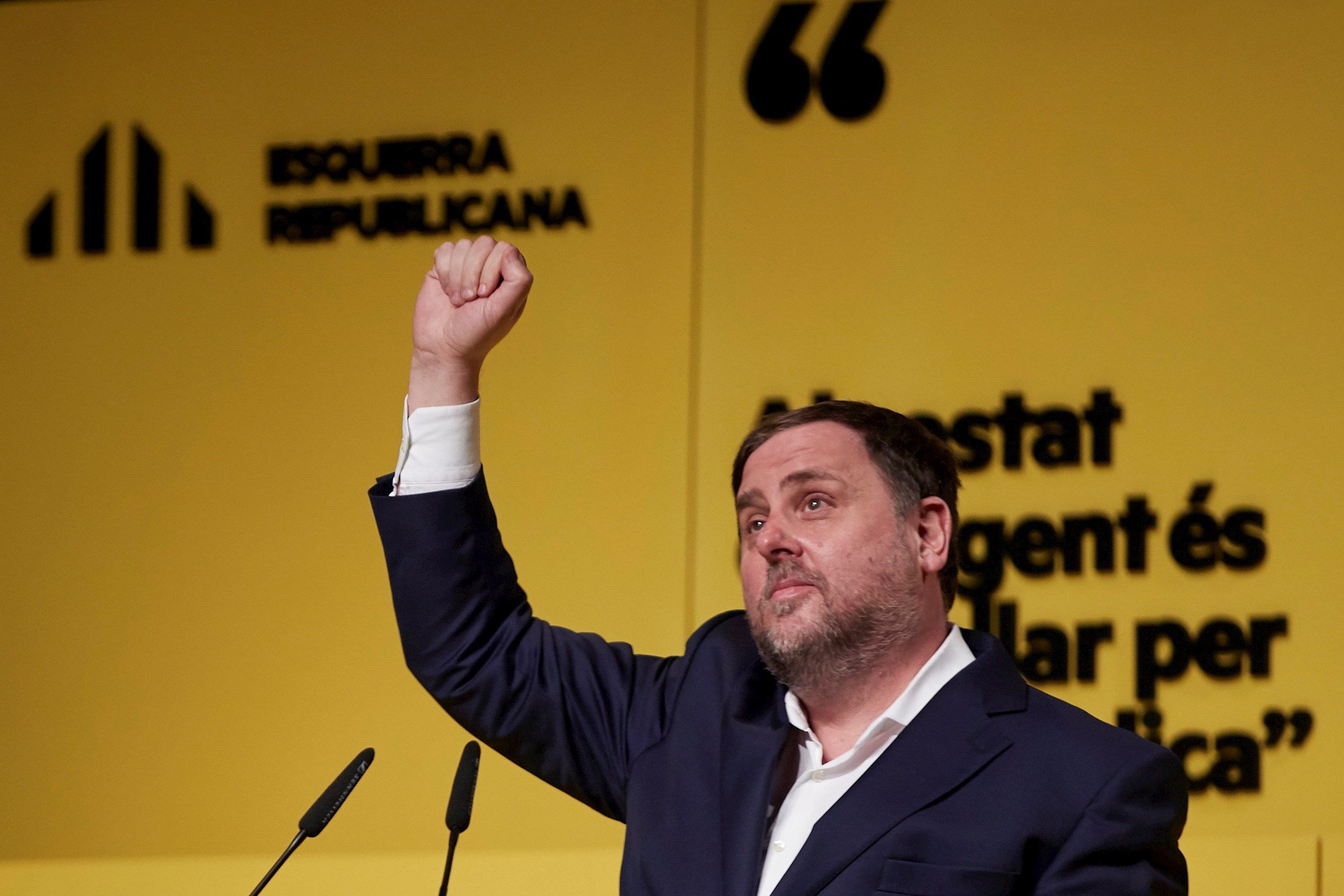 Junqueras pide "protestas pacíficas" por el encarcelamiento de Hasél