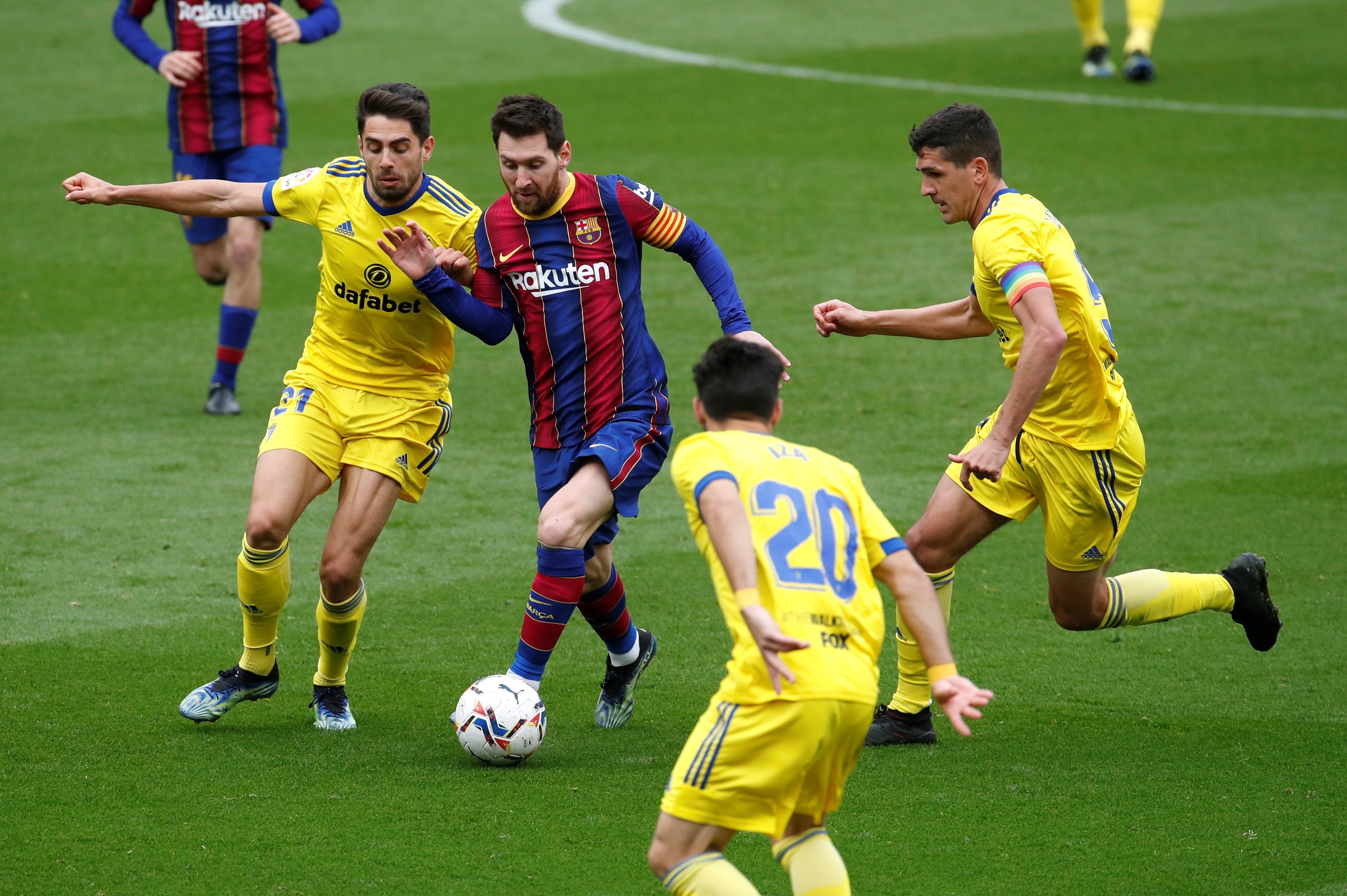 El gesto en catalán del Cádiz tras el partido contra el Barça