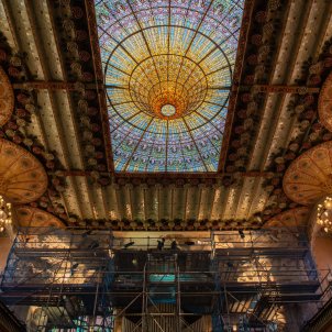 EuropaPress interior palau musica presenta restauracion conjunto escultorico escenario EuropaPress interior palau musica presenta restauracion conjunto escultorico escenario