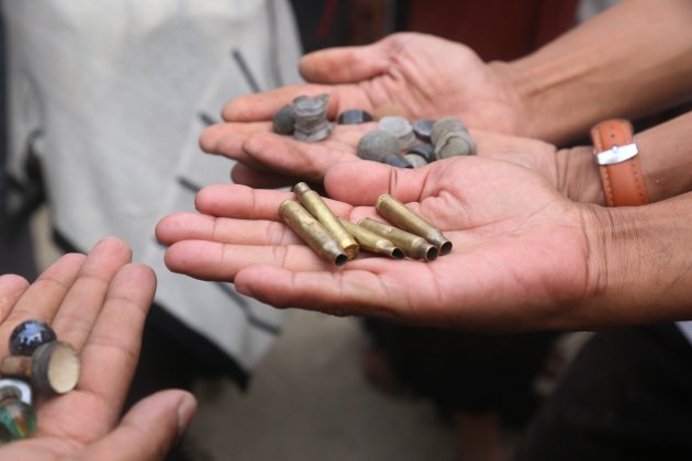 birmania violencia policial armas municio policía manifestacio efe