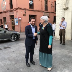 Pere Aragonès ERC Dolors Sabater CUP - @ajbadalona Pere Aragonès ERC Dolors Sabater CUP - @ajbadalona