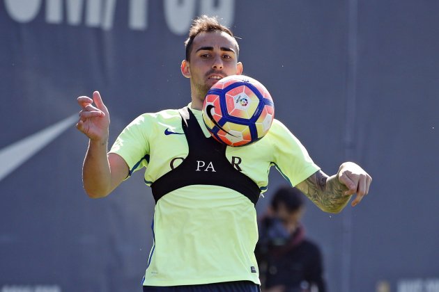 Entrenament Barça Paco Alcacer FCB