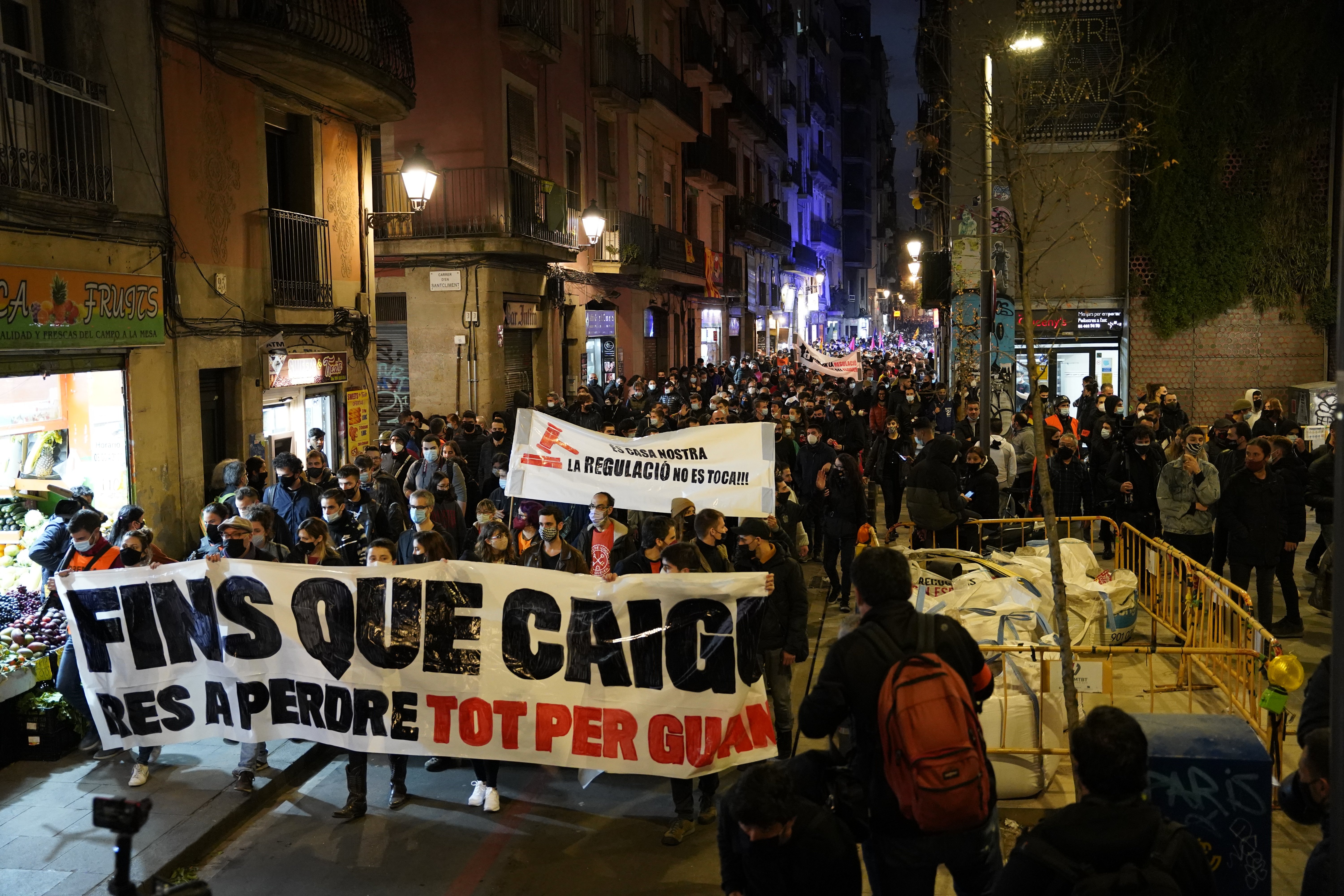 manifestación barcelona pablo hasél 2702 sábado / Pau de la Calle