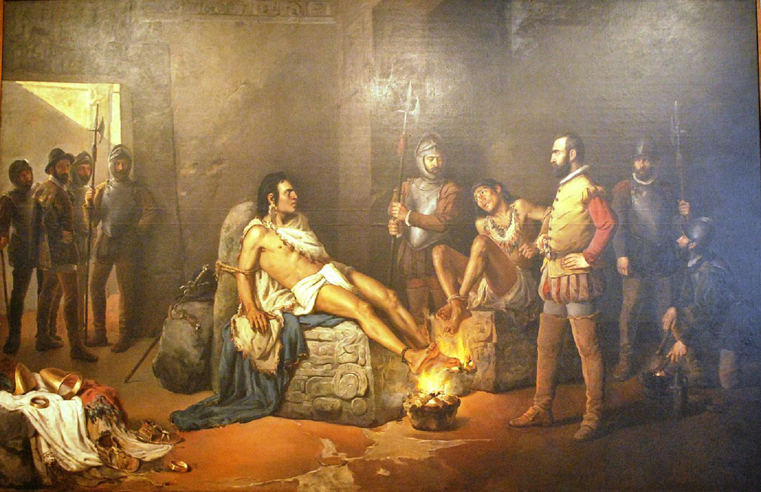 Los hispánicos asesinan a Cuauhtémoc, el último emperador azteca