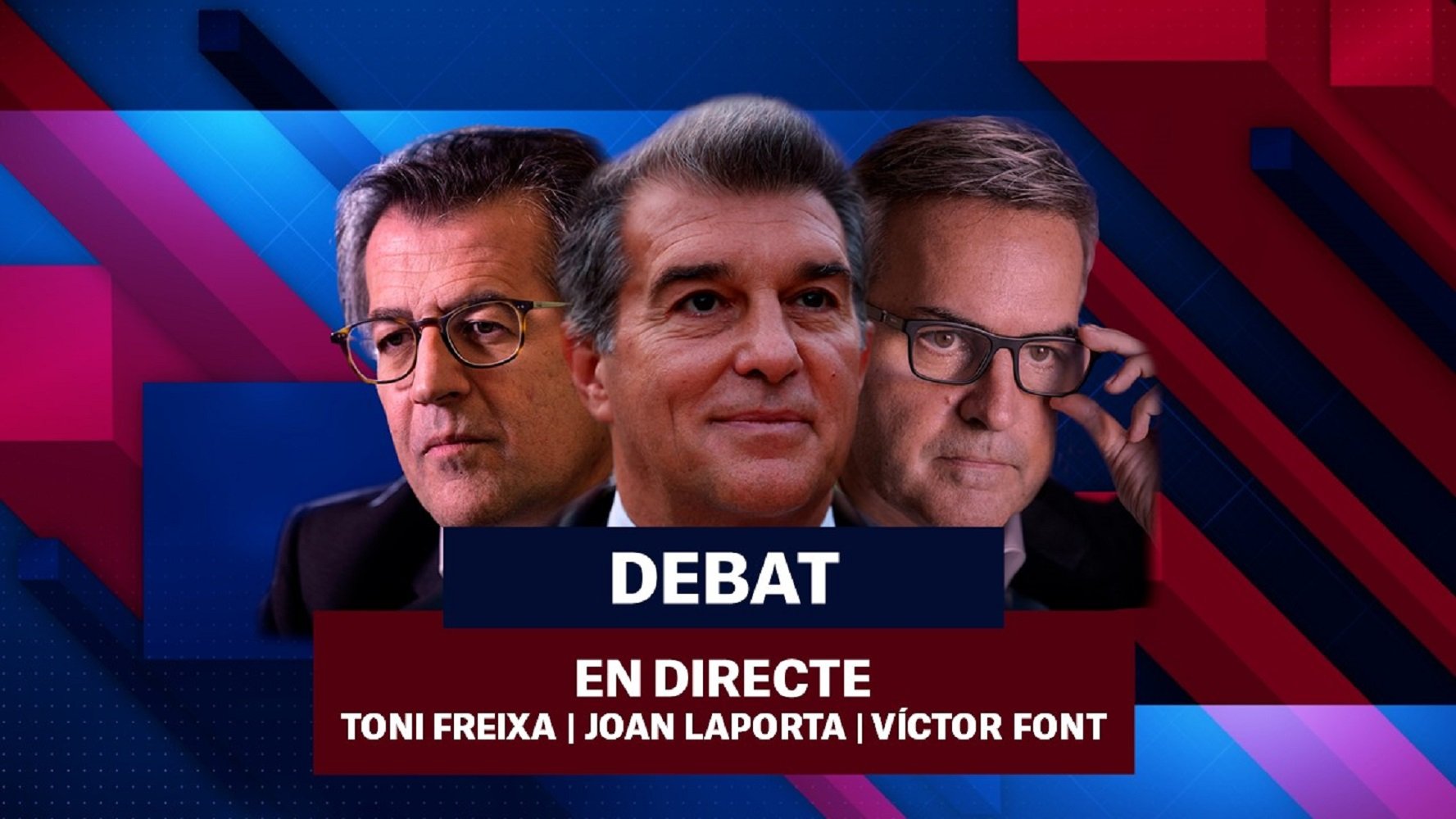 Primer debate electoral en el Barça con Laporta, Font y Freixa