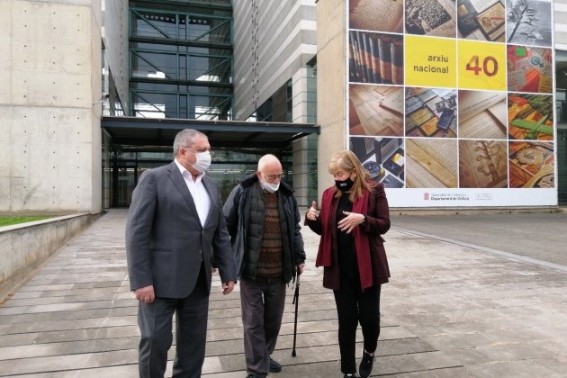 Arcadi Oliveres Consellera Ponsa Cultura Arxiu Nacional - ANC