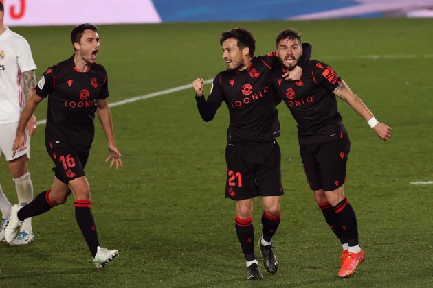 Portu David Silva celebracio gol Real Sociedad Madrid EFE